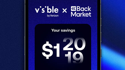 visible and back market logo 